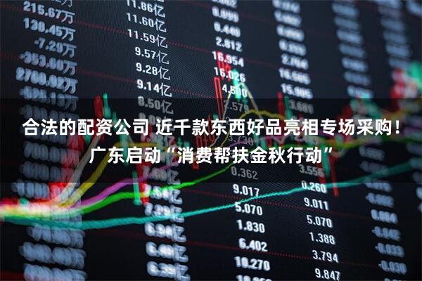 合法的配资公司 近千款东西好品亮相专场采购！广东启动“消费帮扶金秋行动”